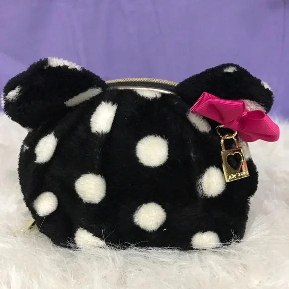 SOLD…..Betsey Johnson Polka Dot Cosmetic Bag - Picture 7 of 10